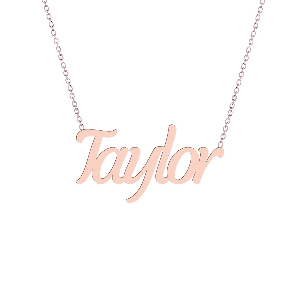 Gold Name Necklace - Taylor