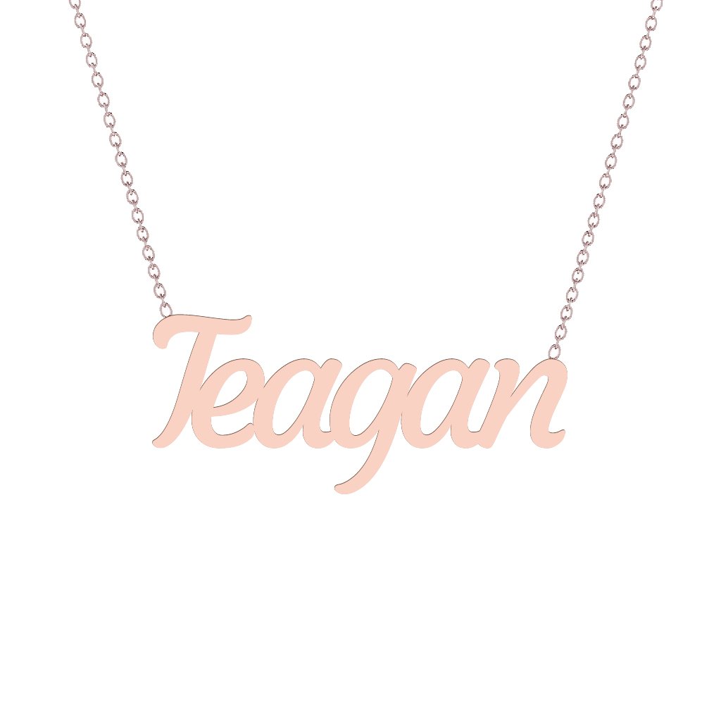 Gold Name Necklace - Teagan