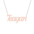 Gold Name Necklace - Teagan