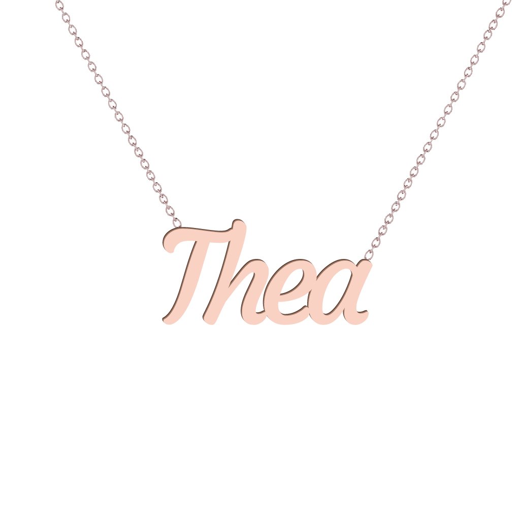 Gold Name Necklace - Thea