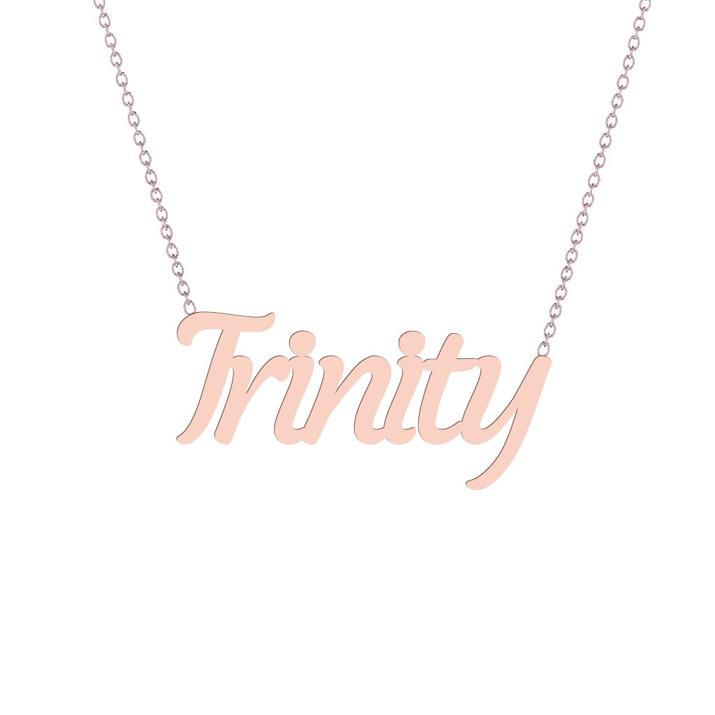 Gold Name Necklace - Trinity