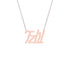 Gold Name Necklace - Tzlil