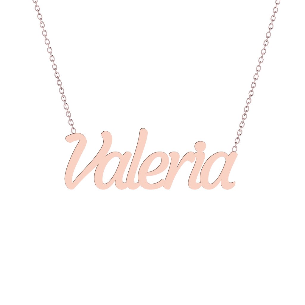 Gold Name Necklace - Valeria
