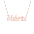 Gold Name Necklace - Valeria