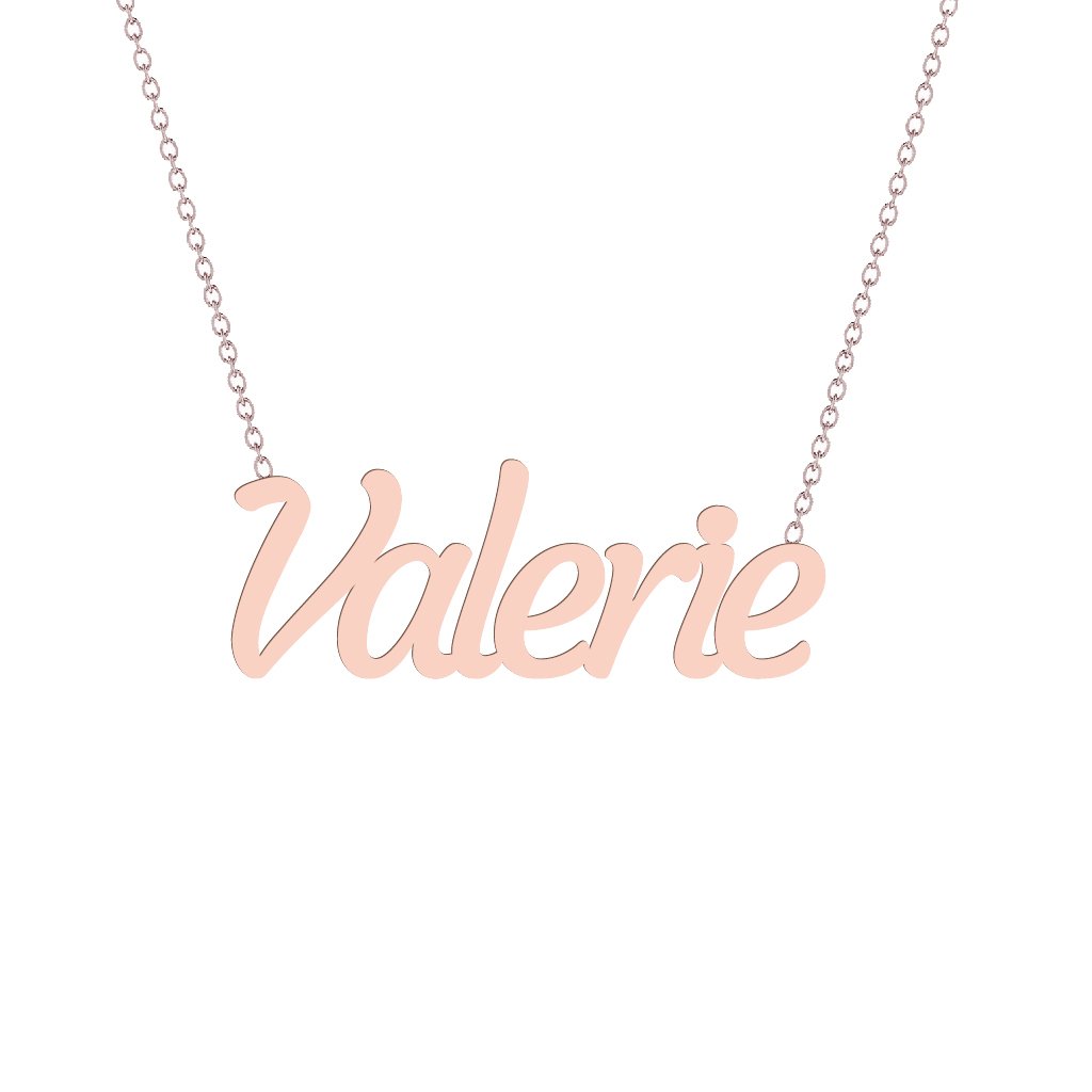 Gold Name Necklace - Valerie