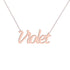 Gold Name Necklace - Violet