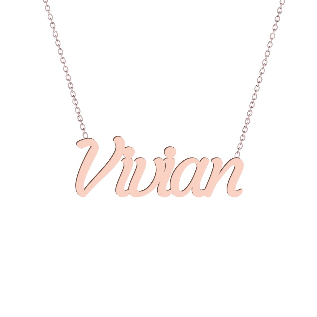 Gold Name Necklace - Vivian