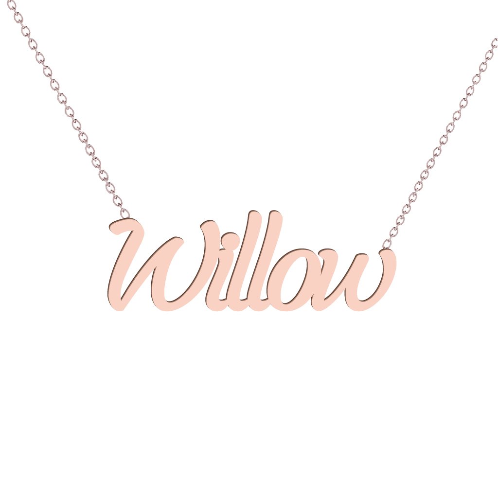 Gold Name Necklace - Willow