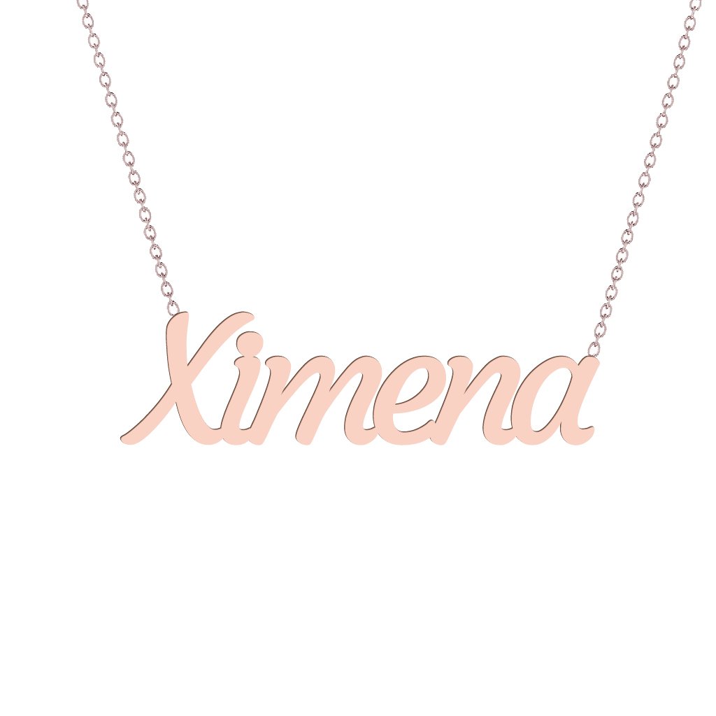 Gold Name Necklace - Ximena