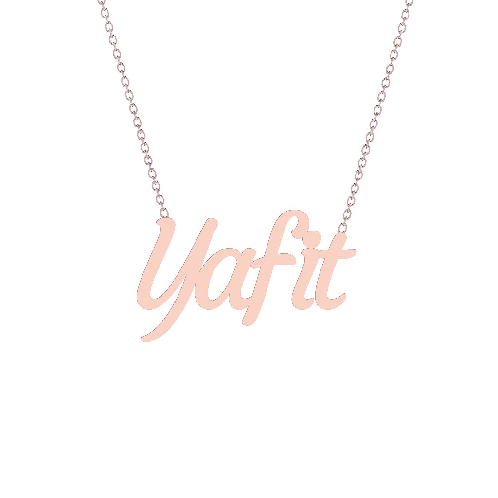 Gold Name Necklace - Yafit
