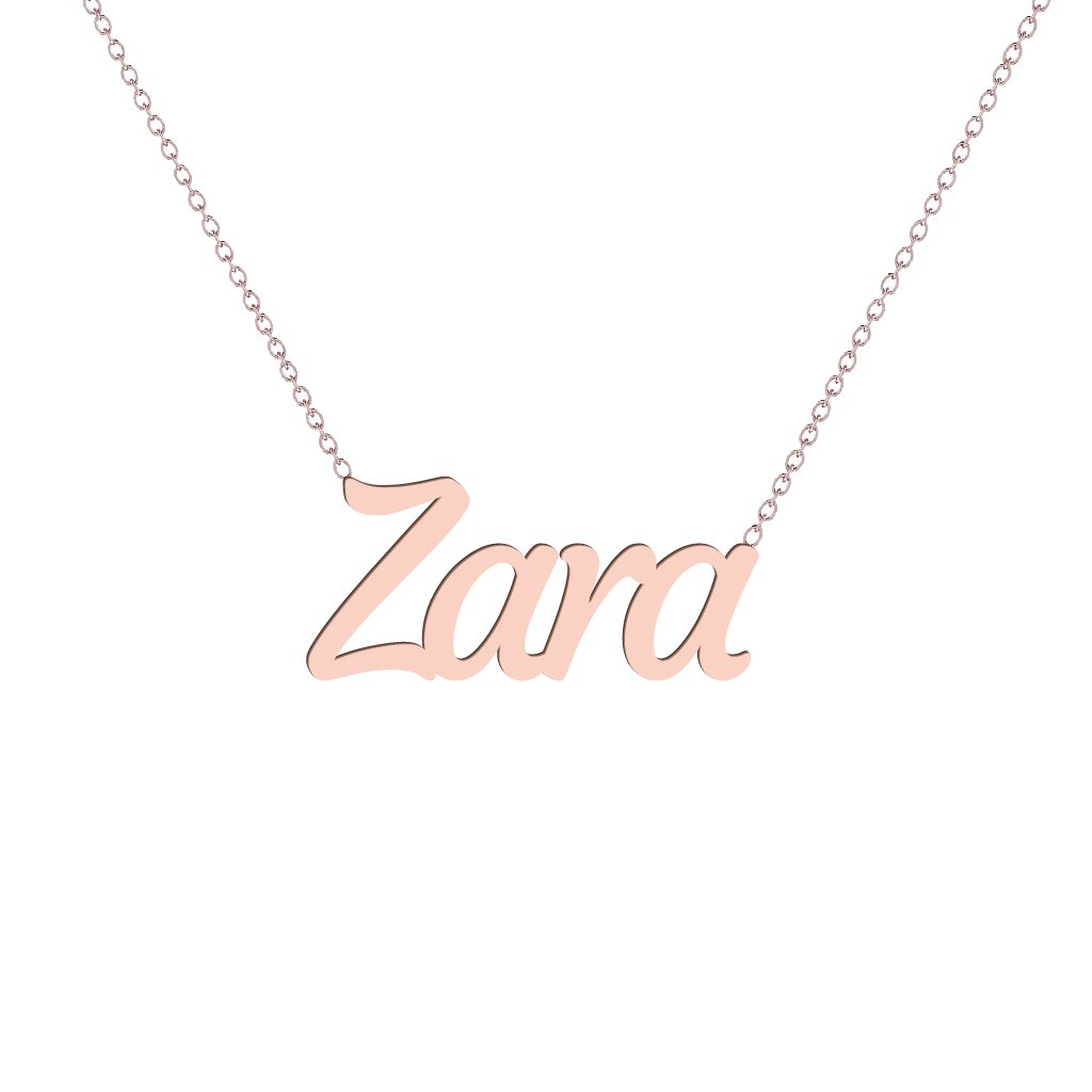 Gold Name Necklace - Zara