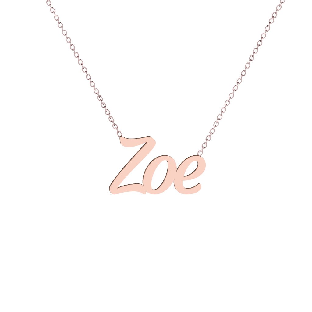 Gold Name Necklace - Zoe