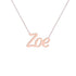 Gold Name Necklace - Zoe