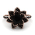 Lotus Black Diamond Engagement Ring for her- Princess Lotus no. 5