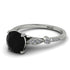 Round Black Diamond Vintage Ring - Sloane No. 9 image 2