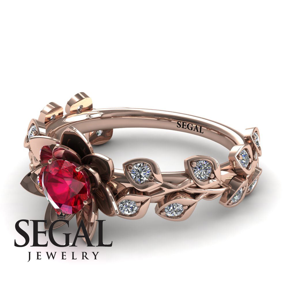 Lotus Flower And Leaves - Anna no. 8