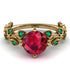Leaves All Around Ruby Ring - Sydney 2ct No. 25