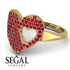 Ruby Heart With Missing Piece - Camille No. 10 image 4