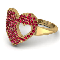 Ruby Heart With Missing Piece - Camille No. 10 image 1
