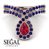 Ruby Pear Shape Stacking Bridal Set - Emilia No. 71 image 7