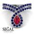 Ruby Pear Shape Stacking Bridal Set - Emilia No. 72