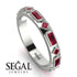 Ruby Baguette & Princess Eternity Band - Andrea No. 57