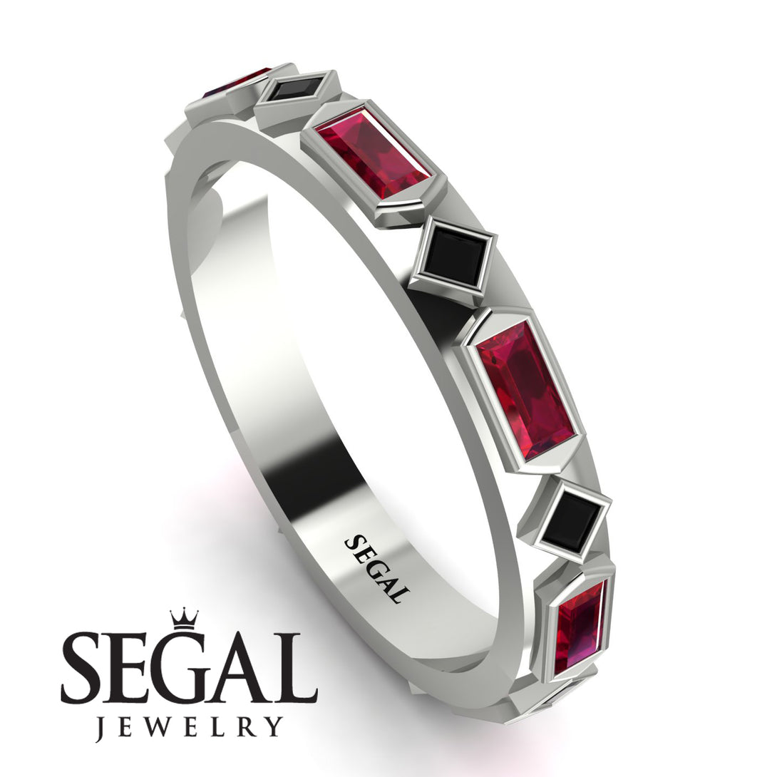 Ruby Baguette & Princess Eternity Band - Andrea No. 54