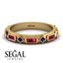 Ruby Baguette & Princess Eternity Band - Andrea No. 58