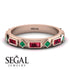 Ruby Baguette & Princess Eternity Band - Andrea No. 50