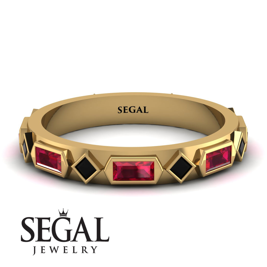 Ruby Baguette & Princess Eternity Band - Andrea No. 52