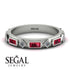 Ruby Baguette & Princess Eternity Band - Andrea No. 48