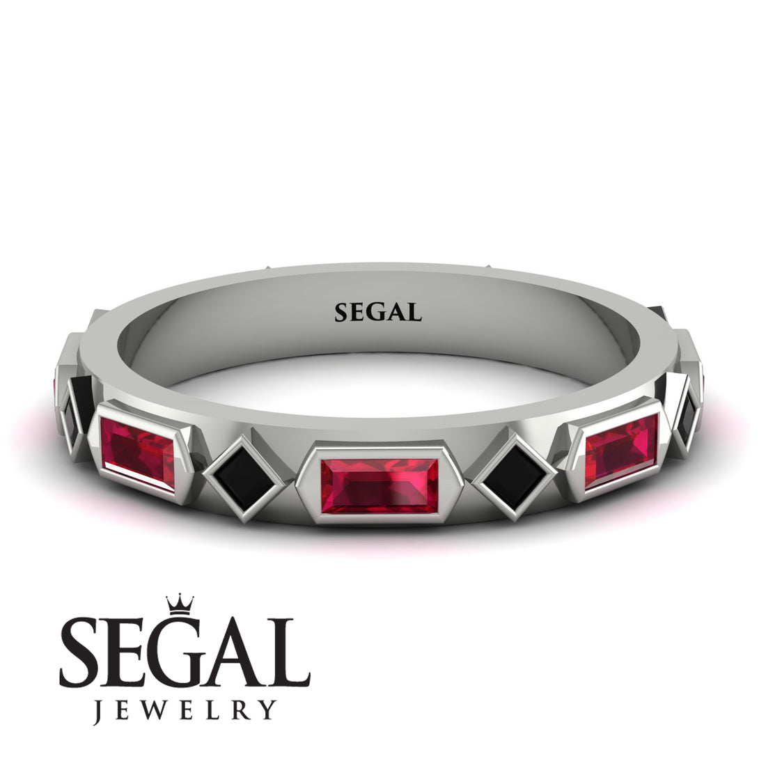 Ruby Baguette & Princess Eternity Band - Andrea No. 54