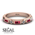 Ruby Baguette & Princess Eternity Band - Andrea No. 47
