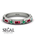 Ruby Baguette & Princess Eternity Band - Andrea No. 51