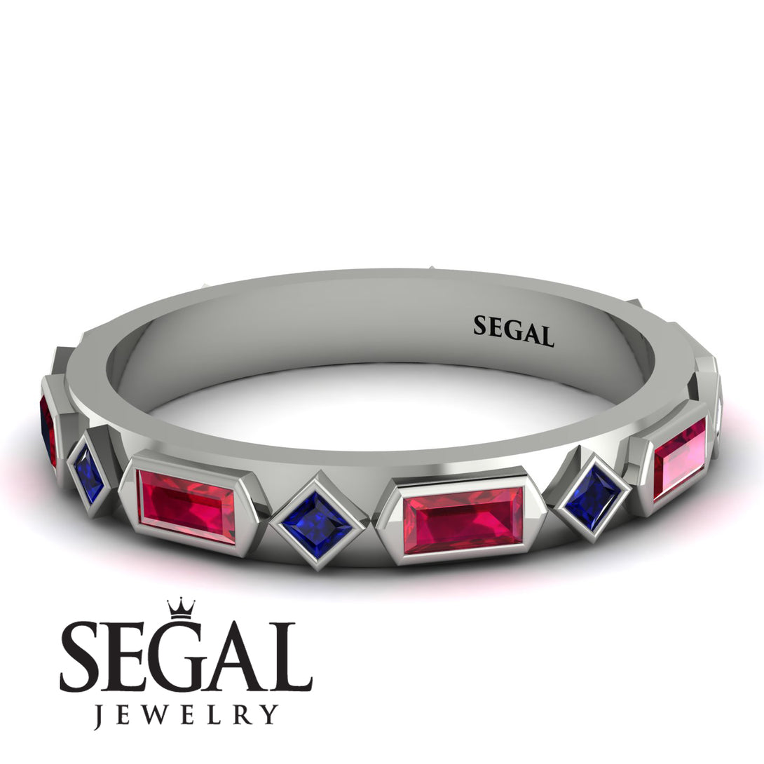 Ruby Baguette & Princess Eternity Band - Andrea No. 60