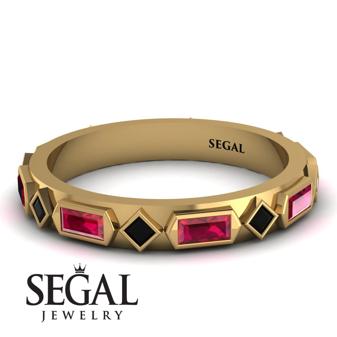 Ruby Baguette & Princess Eternity Band - Andrea No. 52