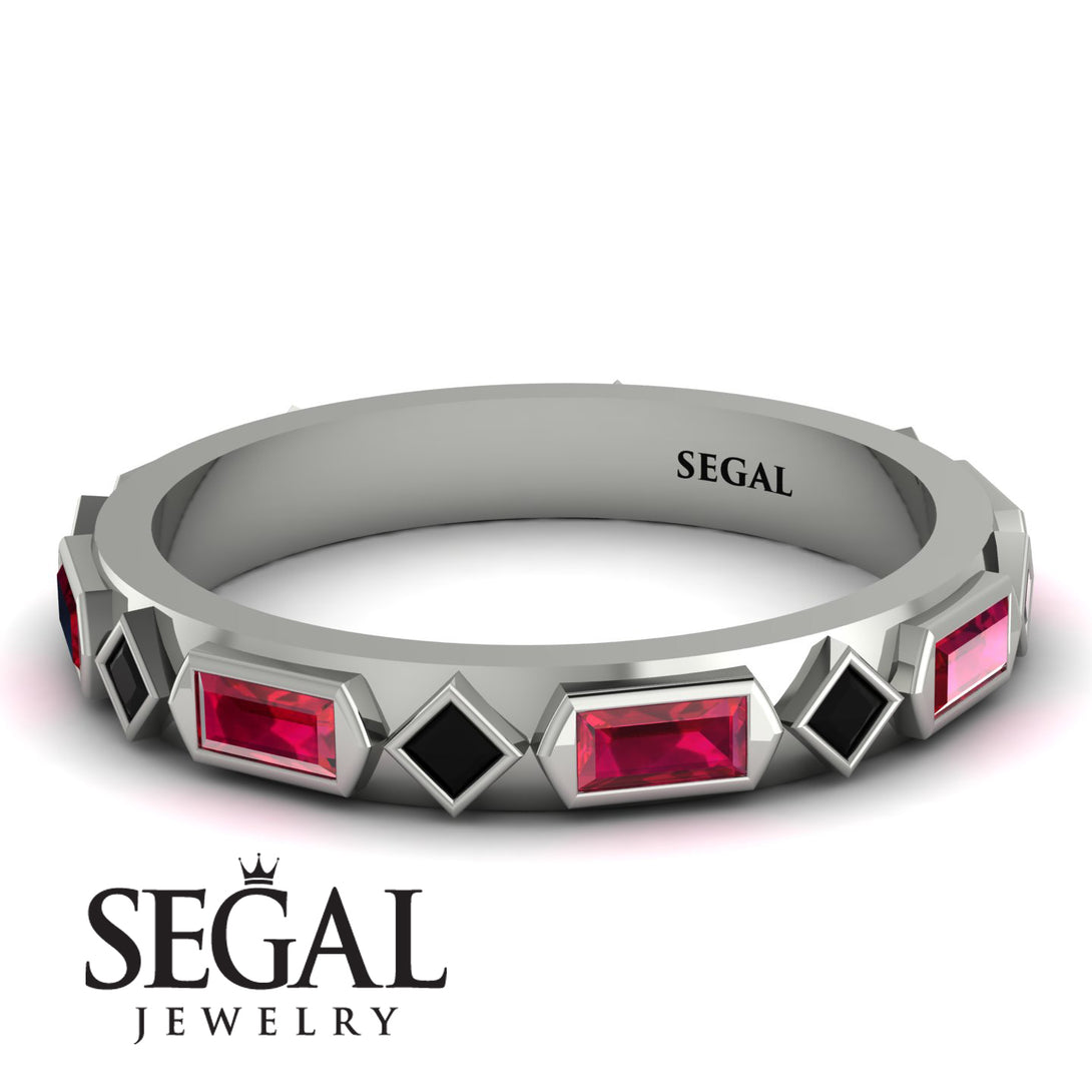 Ruby Baguette & Princess Eternity Band - Andrea No. 54