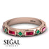Ruby Baguette & Princess Eternity Band - Andrea No. 50