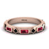 Ruby Baguette & Princess Eternity Band - Andrea No. 53