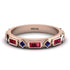 Ruby Baguette & Princess Eternity Band - Andrea No. 59 image 1
