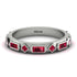 Ruby Baguette & Princess Eternity Band - Andrea No. 57