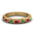 Ruby Baguette & Princess Eternity Band - Andrea No. 49 image 1