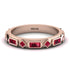 Ruby Baguette & Princess Eternity Band - Andrea No. 56