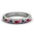 Ruby Baguette & Princess Eternity Band - Andrea No. 60
