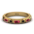 Ruby Baguette & Princess Eternity Band - Andrea No. 52