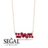 Ruby Baguette Necklace Mix - Kinley No. 56