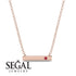 Ruby Gold Necklace Bar - Crystal No. 11