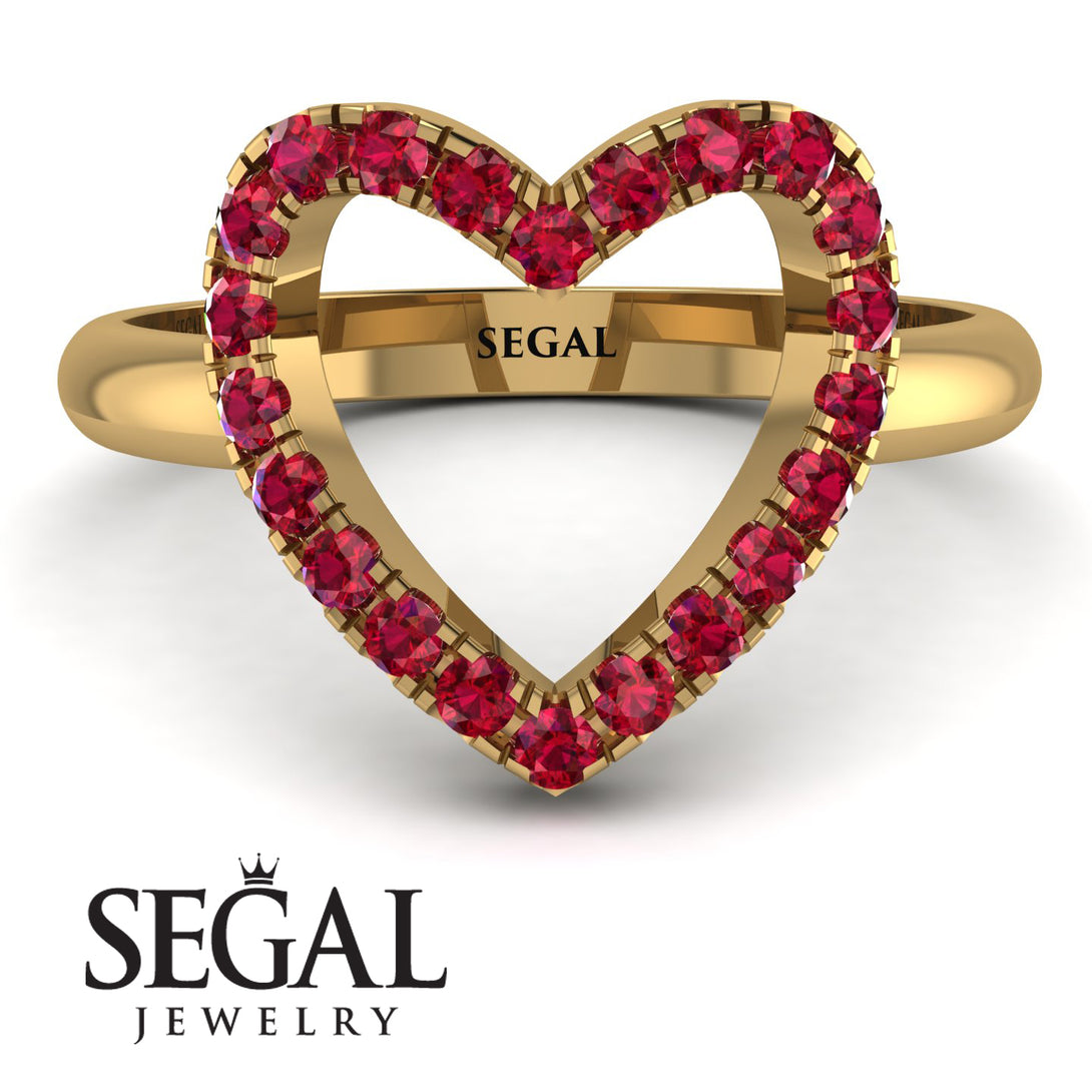 Ruby Heart Ring - Lia No. 10
