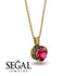 Ruby Necklace With Hidden Halo - Adaline No. 25 image 2