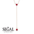 Ruby Tie Necklace - Alma No. 11